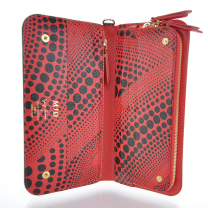 Louis Vuitton Monogram Kusama Waves Insolite Wallet Red 5 of 9