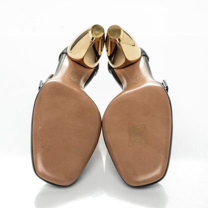 Valentino Garavani Calfskin Ankle Strap Pumps 36 Black 6 of 8