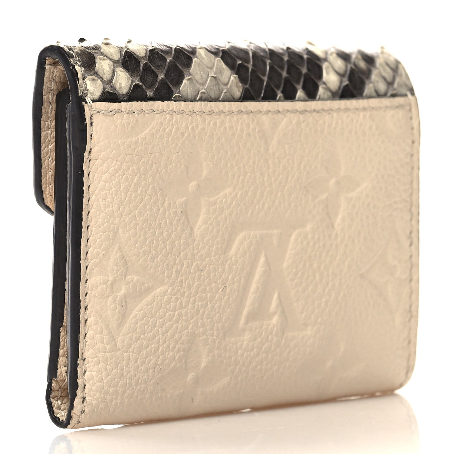 Louis Vuitton Snakeskin Empreinte Zoe Wallet Creme 3 of 10