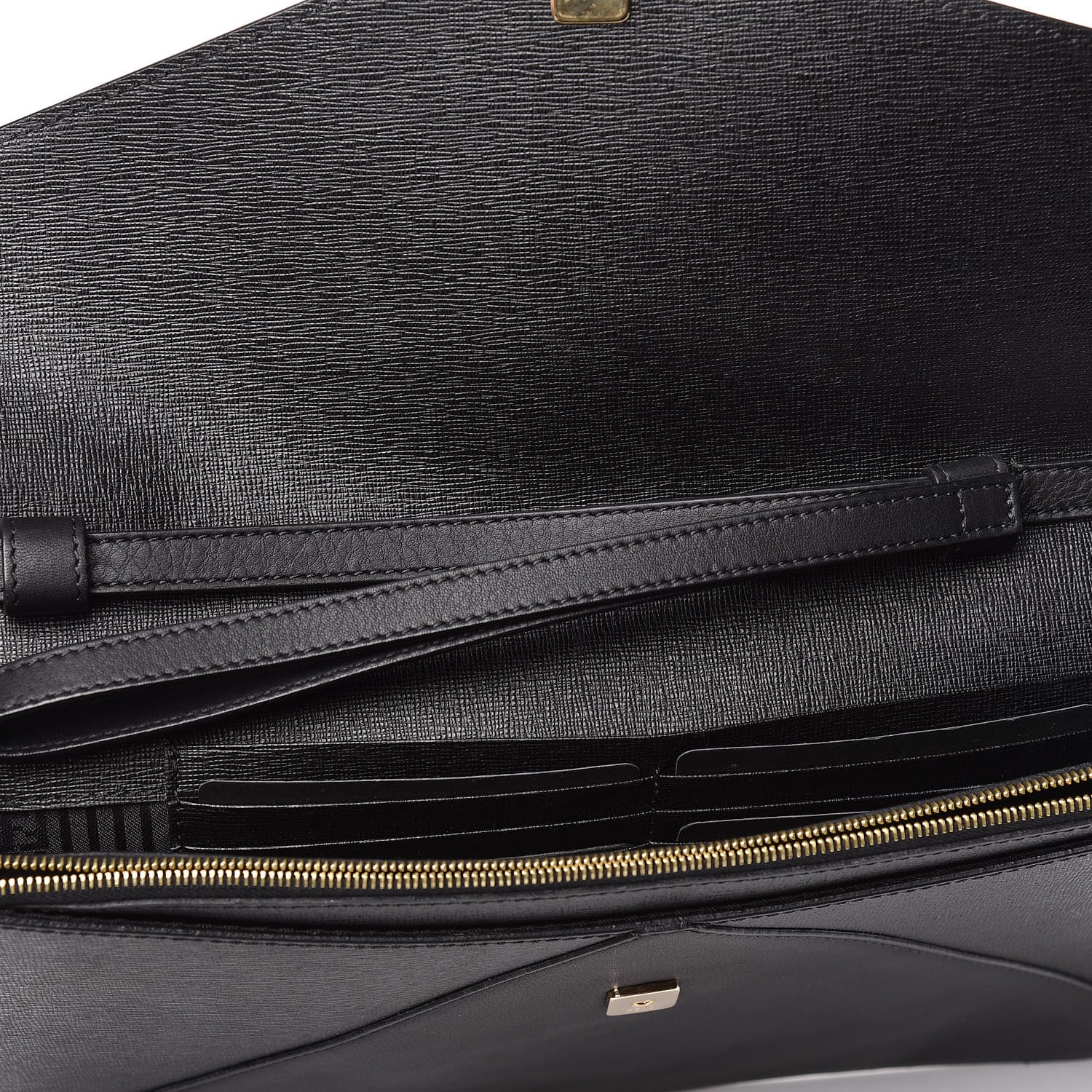 Fendi Vitello Elite 2Jours Clutch Black 12 of 15