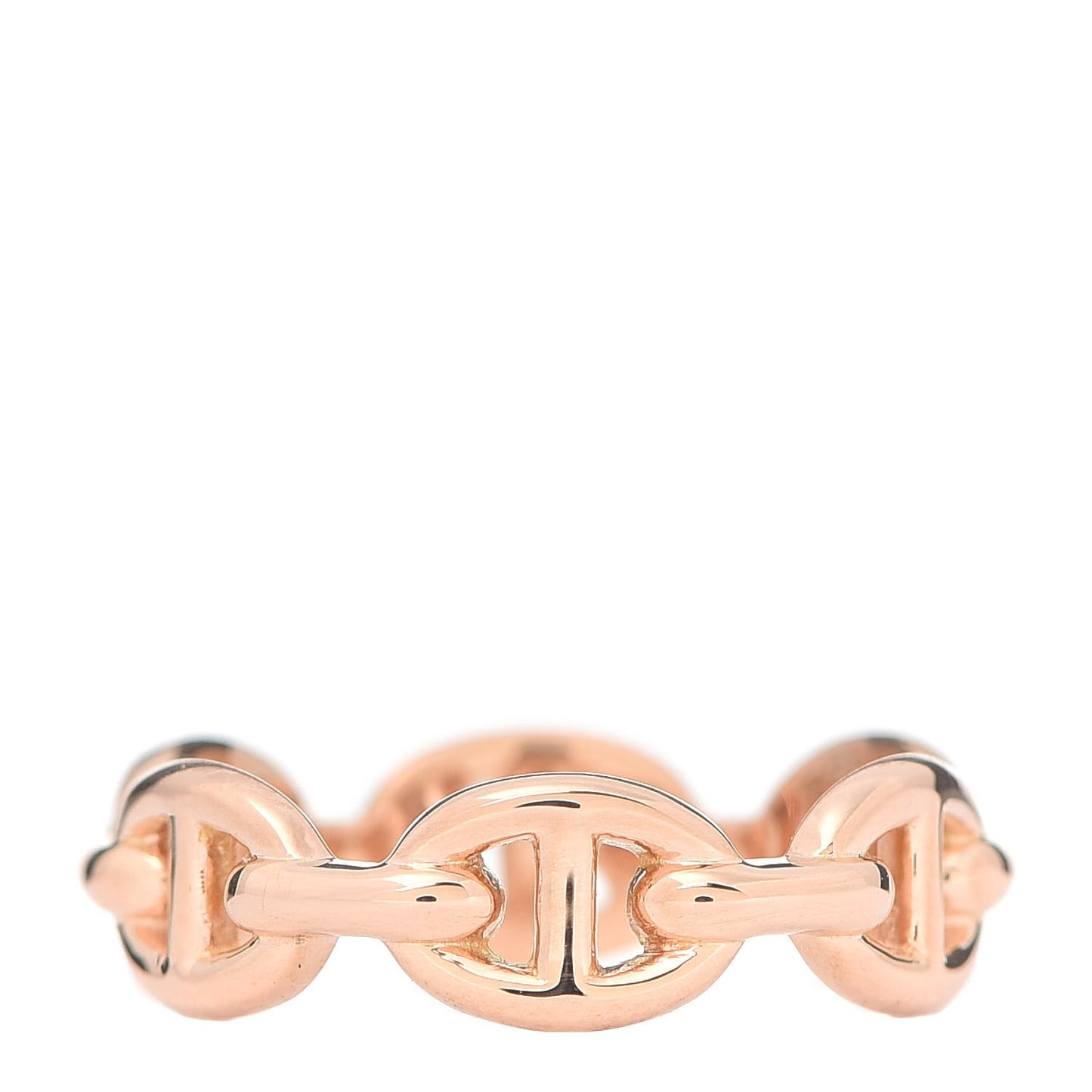 18K Rose Gold PM Chaine D'Ancre Enchainee Ring 52 6