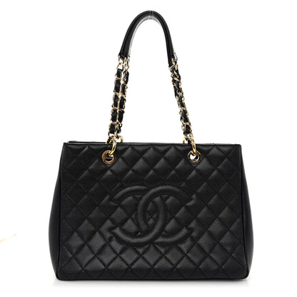 Chanel Caviar Quilted Grand Shopping Tote GST Black 1 of 10