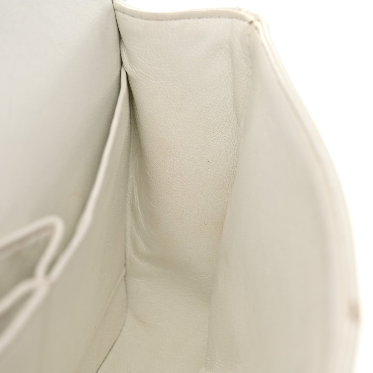 Caviar Quilted Medium Double Flap Bijoux Chain White