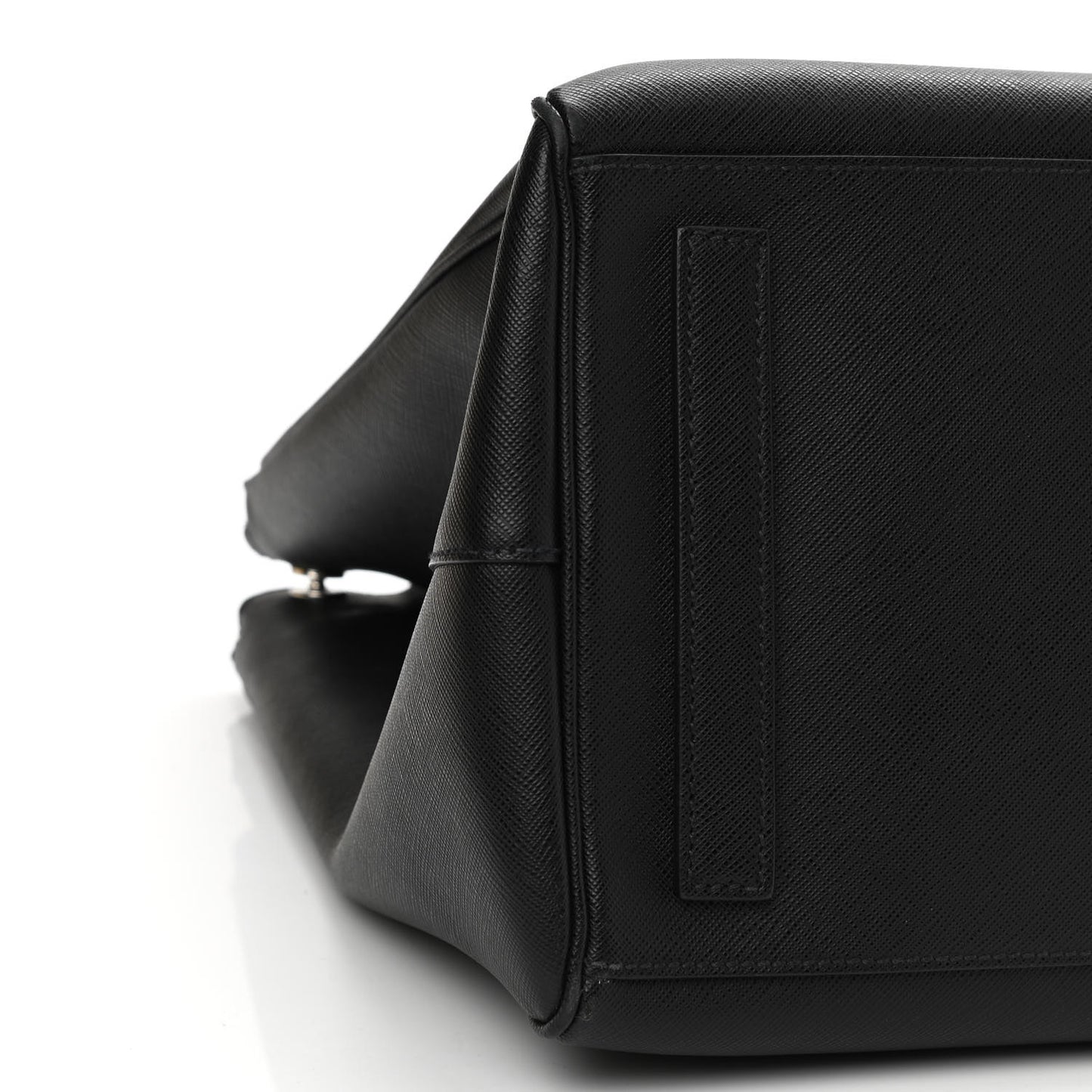 Saffiano Double Zip Travel Tote Black