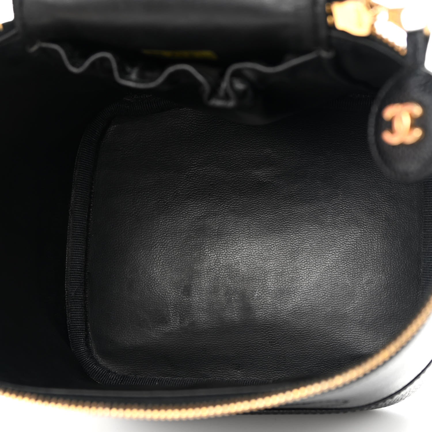 Chanel Caviar Vanity Cosmetic Case Black 10 of 11