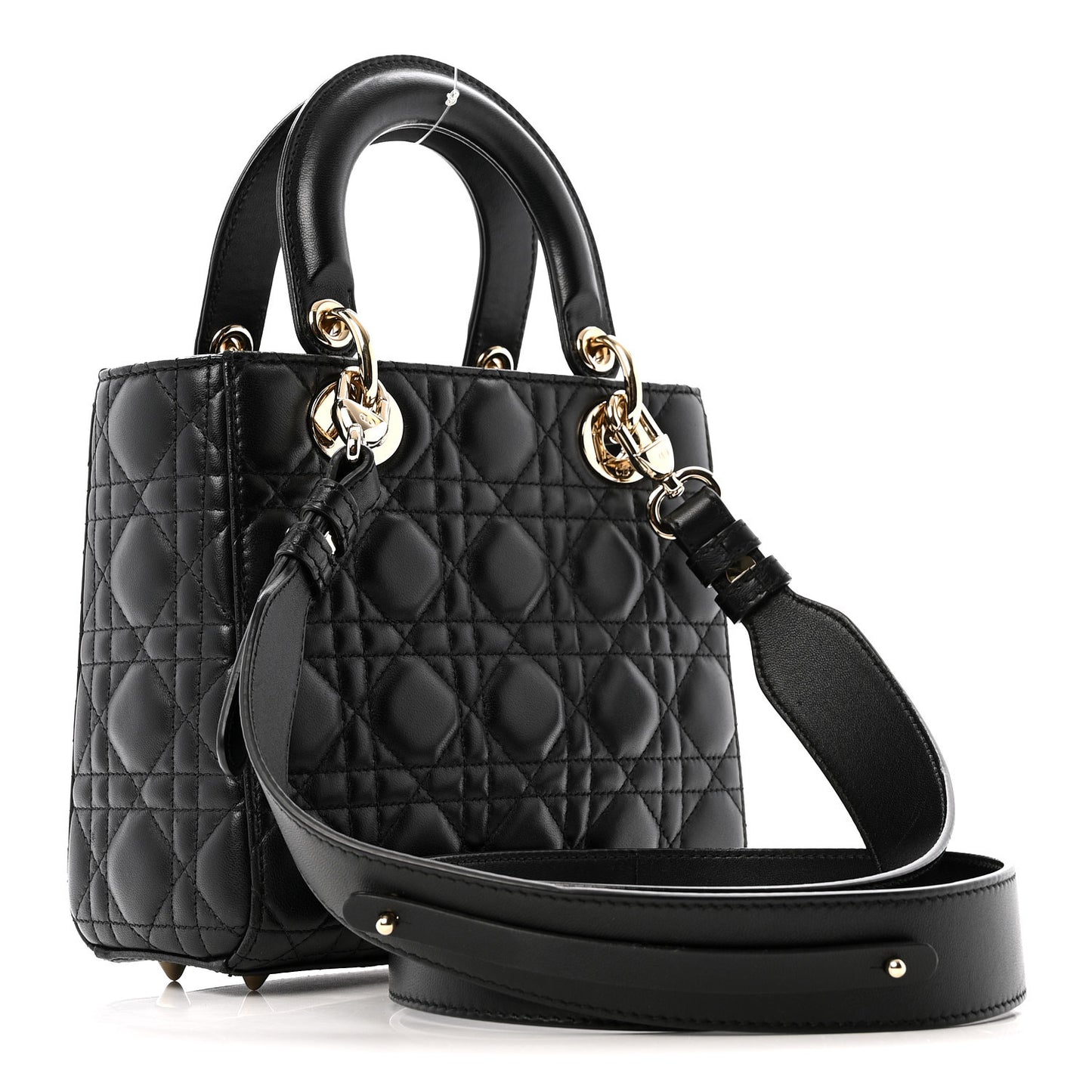 Lambskin Cannage Small My ABCDior Lady Dior Black