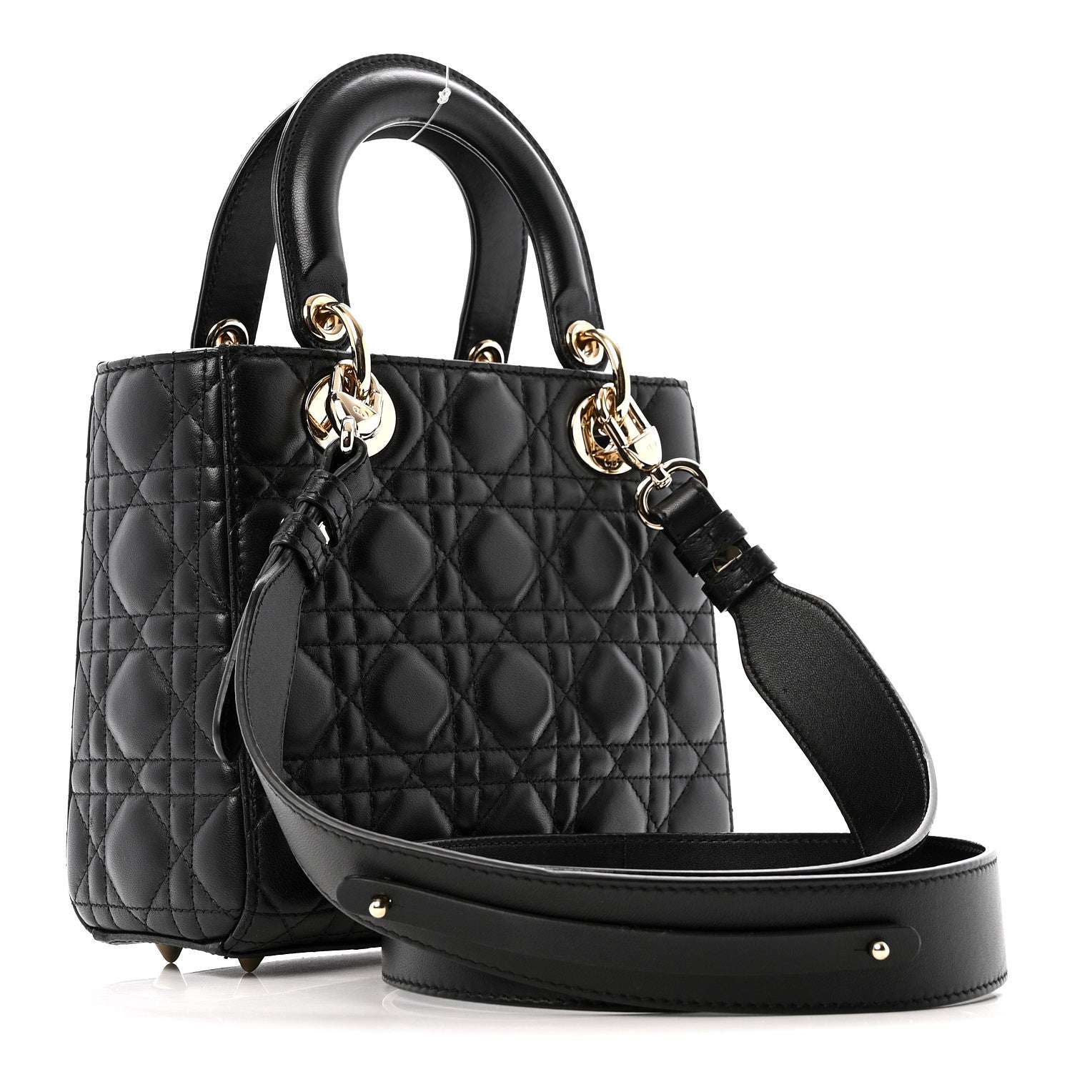 Christian Dior Lambskin Cannage Small My ABCDior Lady Dior Black 3 of 14