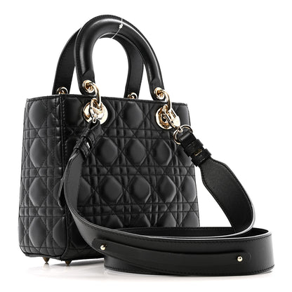 Christian Dior Lambskin Cannage Small My ABCDior Lady Dior Black 3 of 14