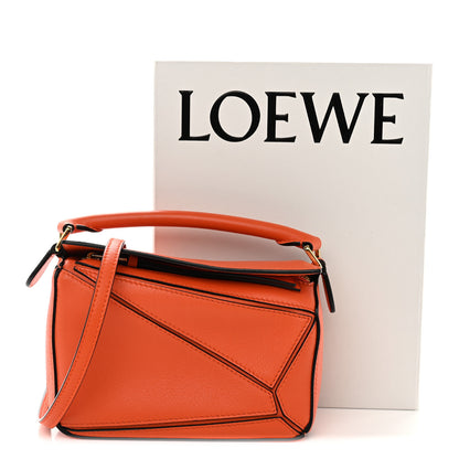 Loewe Calfskin Mini Puzzle Bag Orange 11 of 11