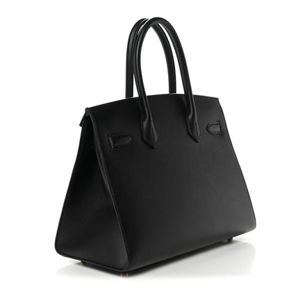 Hermes Madame Calfskin Birkin Sellier 30 Black 3 of 11