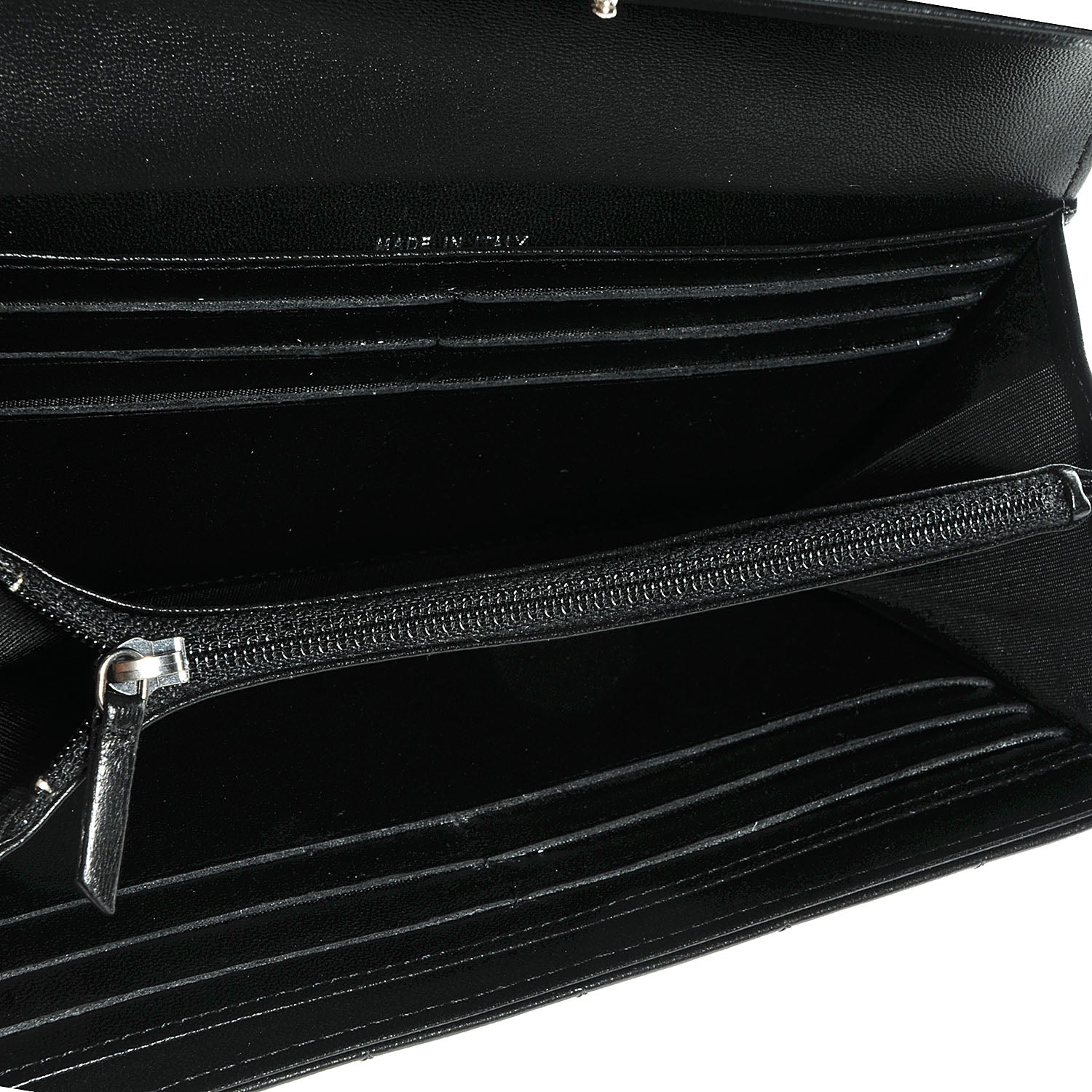 Chanel Lambskin Quilted Boy Flap Wallet Black 5 of 9