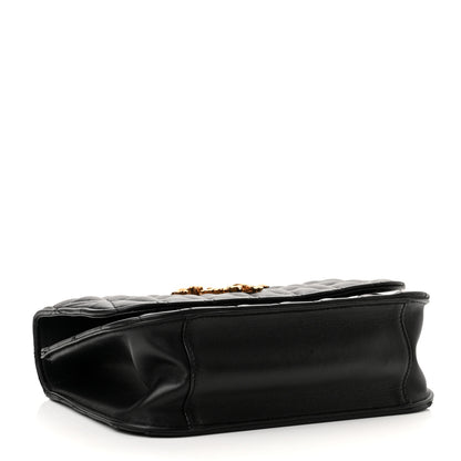 Versace Nappa Quilted Virtus Top Handle Shoulder Bag Black 4 of 10