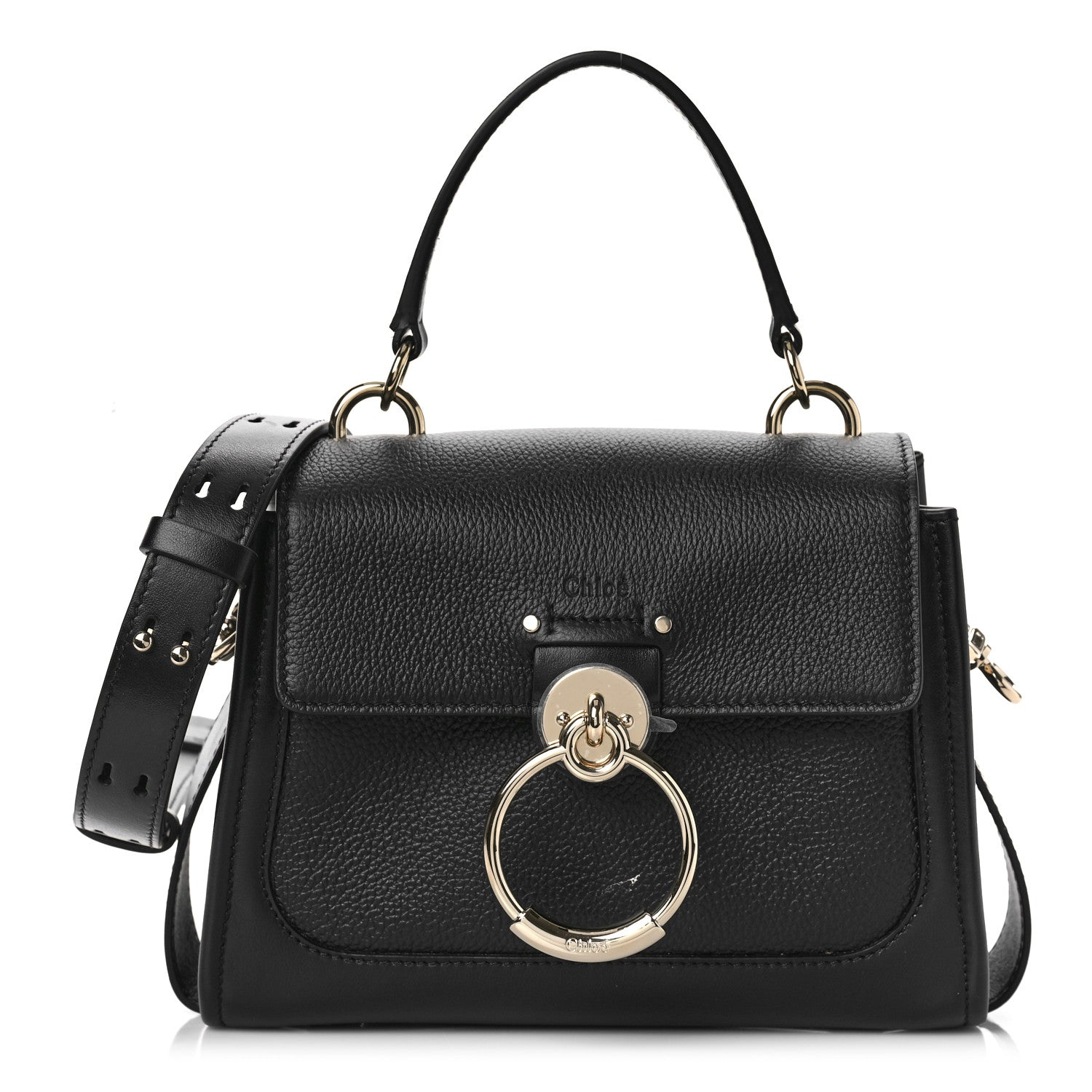Chloe Calfskin Mini Tess Day Bag Black 1 of 9