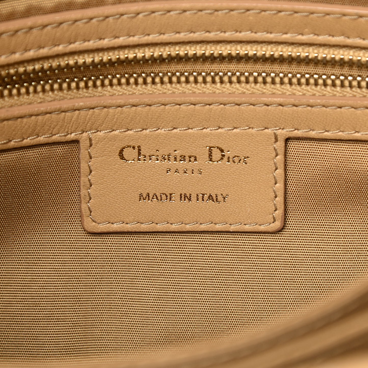 Lambskin Cannage New Lock Flap Beige