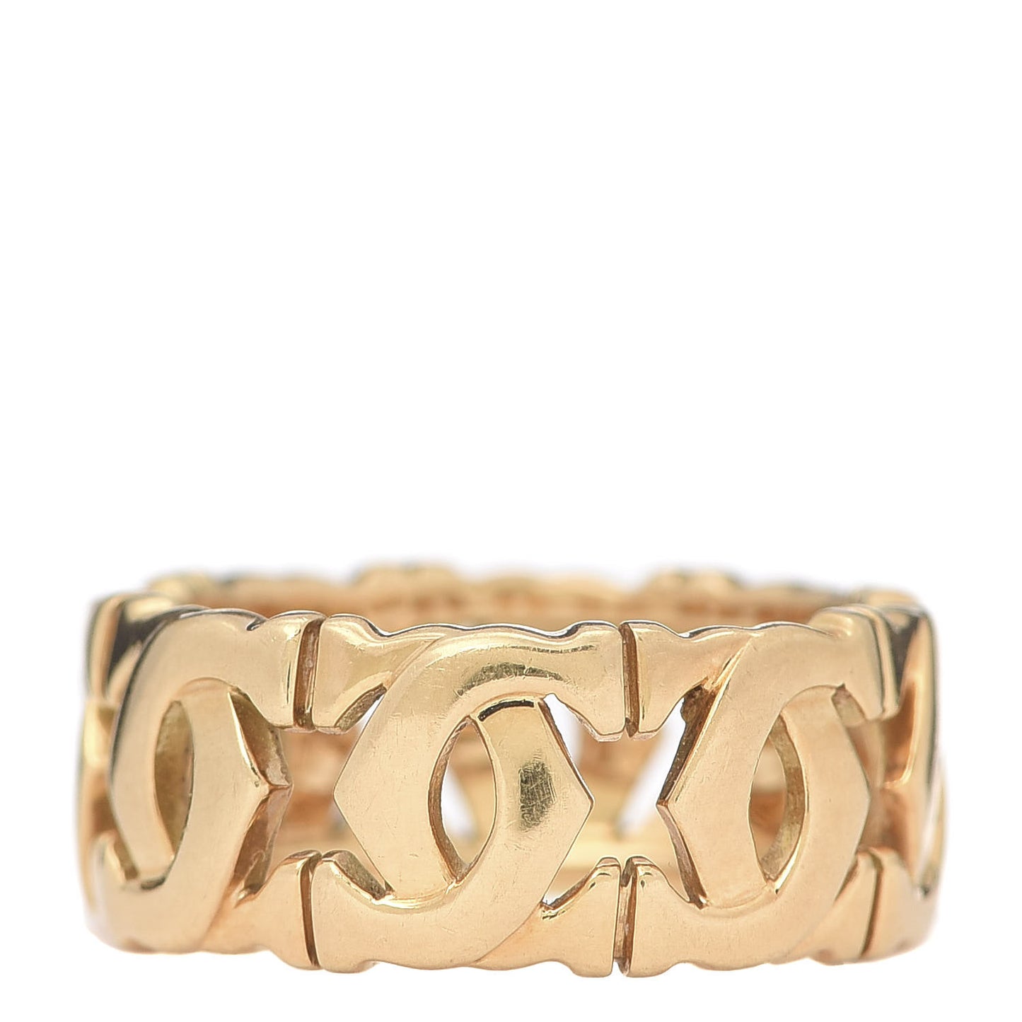 18K Yellow Gold Entrelaces Ring 50 5.25