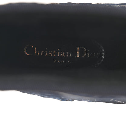 Christian Dior Velvet Oblique Granville Espadrille Boots 36.5 Deep Blue 7 of 8