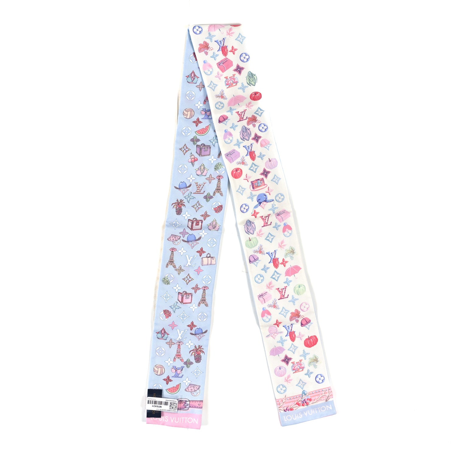 Louis Vuitton Silk Summer Winter Bandeau White 2 of 3