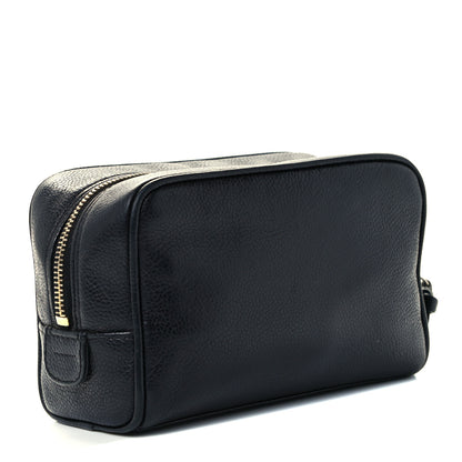 Chanel Caviar Timeless CC Cosmetic Pouch Bag Black 3 of 10