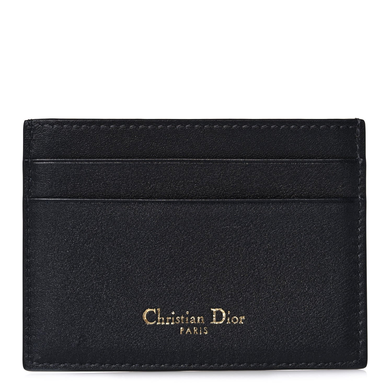 Christian Dior Calfskin Oblique Card Holder Blue 1 of 7