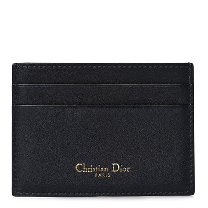 Christian Dior Calfskin Oblique Card Holder Blue 1 of 7
