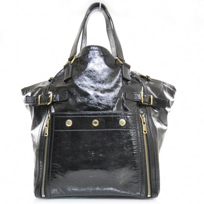 Saint Laurent Patent Large Downtown Tote Black 1 of 9