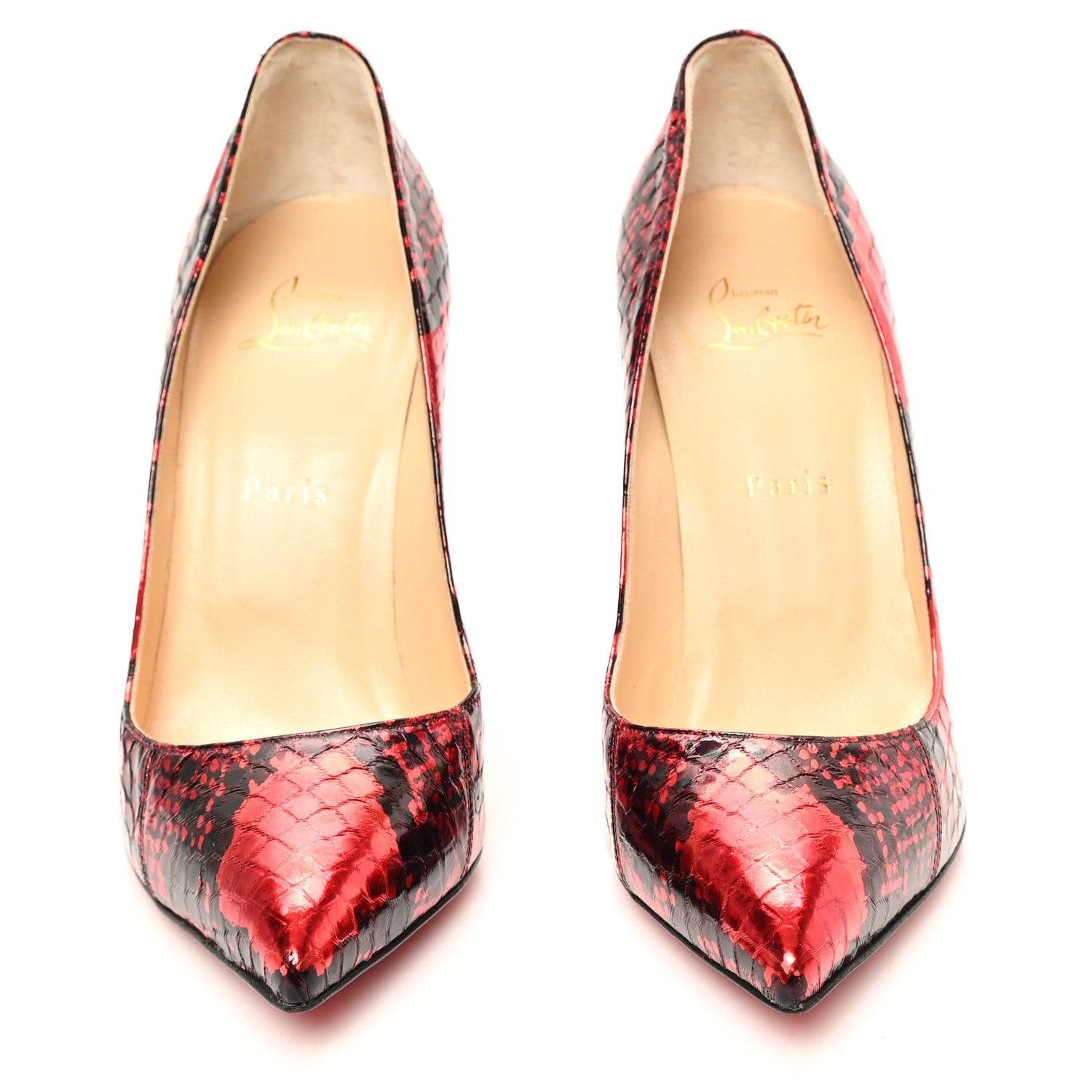 Christian Louboutin Ayers Metalgloss Pigalle Follies 100 Pumps 40 Loubi 3 of 8