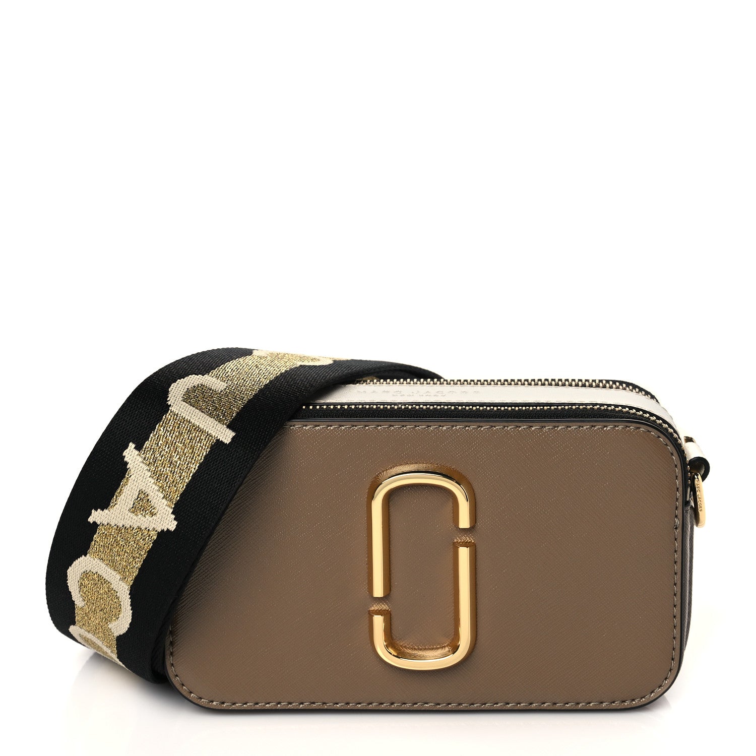 Marc Jacobs Saffiano Small Snapshot Camera Bag French Grey 1 of 9