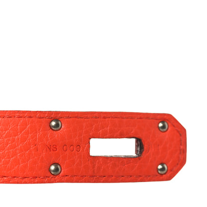Hermes Taurillon Clemence Jypsiere 31 Orange Poppy 7 of 13