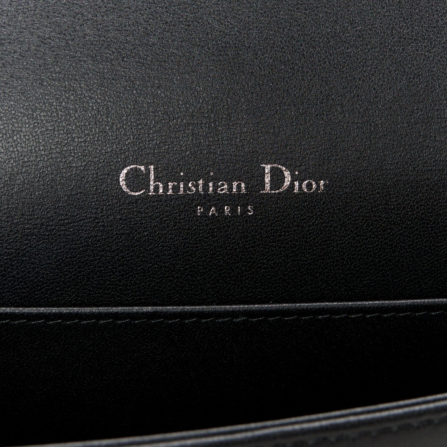 Christian Dior Lambskin Cannage Lady Dior Pouch Black 7 of 16