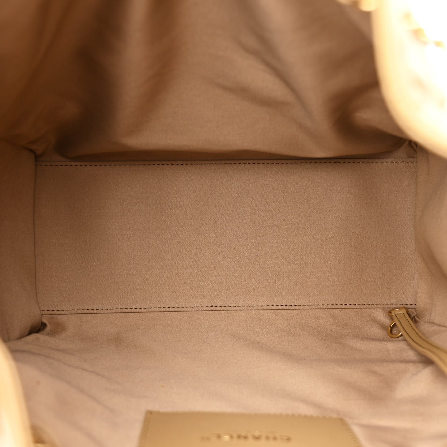 Caviar Quilted Medium Chanel 25 Handbag Dark Beige