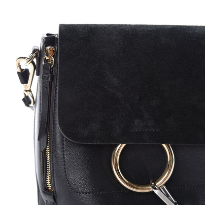 Chloe Suede Calfskin Small Faye Backpack Black 11 of 12
