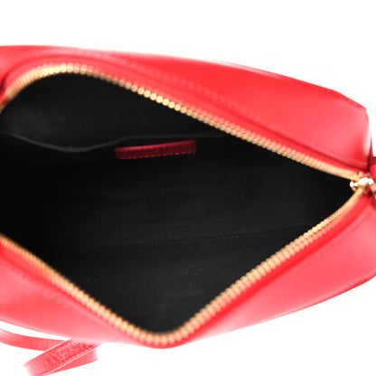 Versace Grained Calfskin Palazzo Camera Bag Red 5 of 10