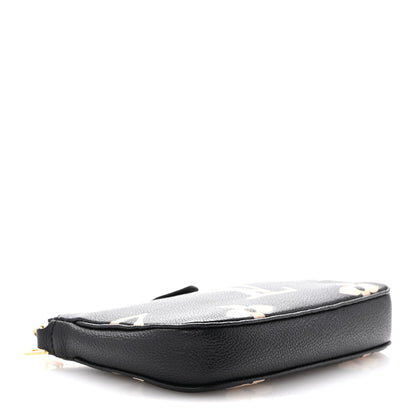 Louis Vuitton Empreinte Monogram Giant Multi Pochette Accessories Mini Pochette Black Beige 4 of 10