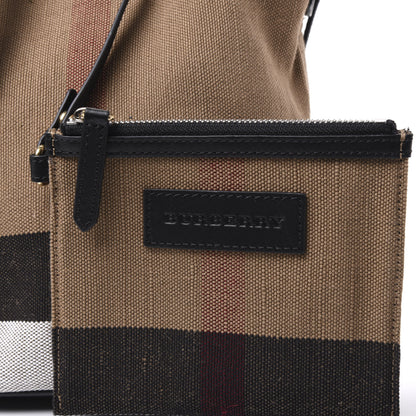 Burberry Canvas Mega Check Mini Ashby Tassel Crossbody Black 11 of 11