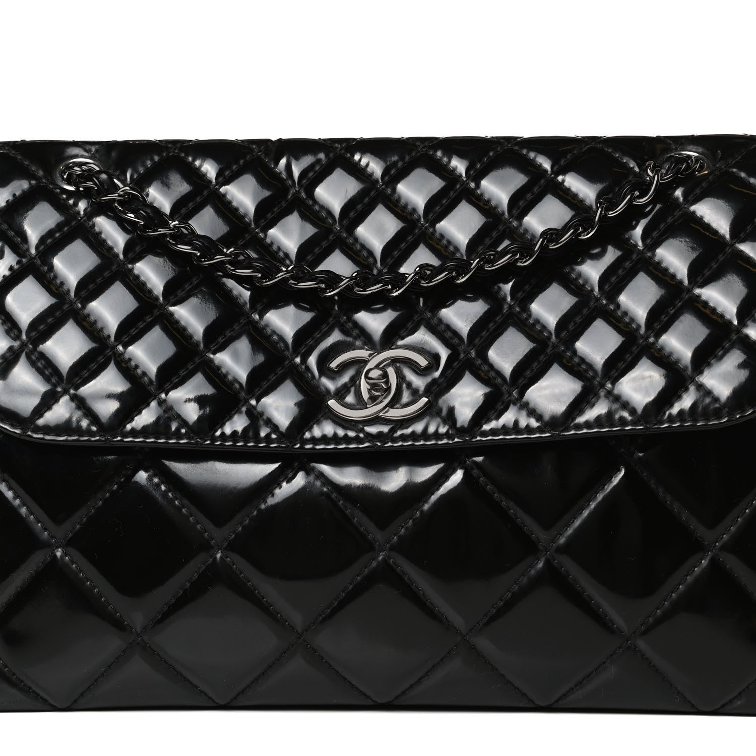 Chanel Vinyl Quilted In the Business Flap Bag Black 8 of 16