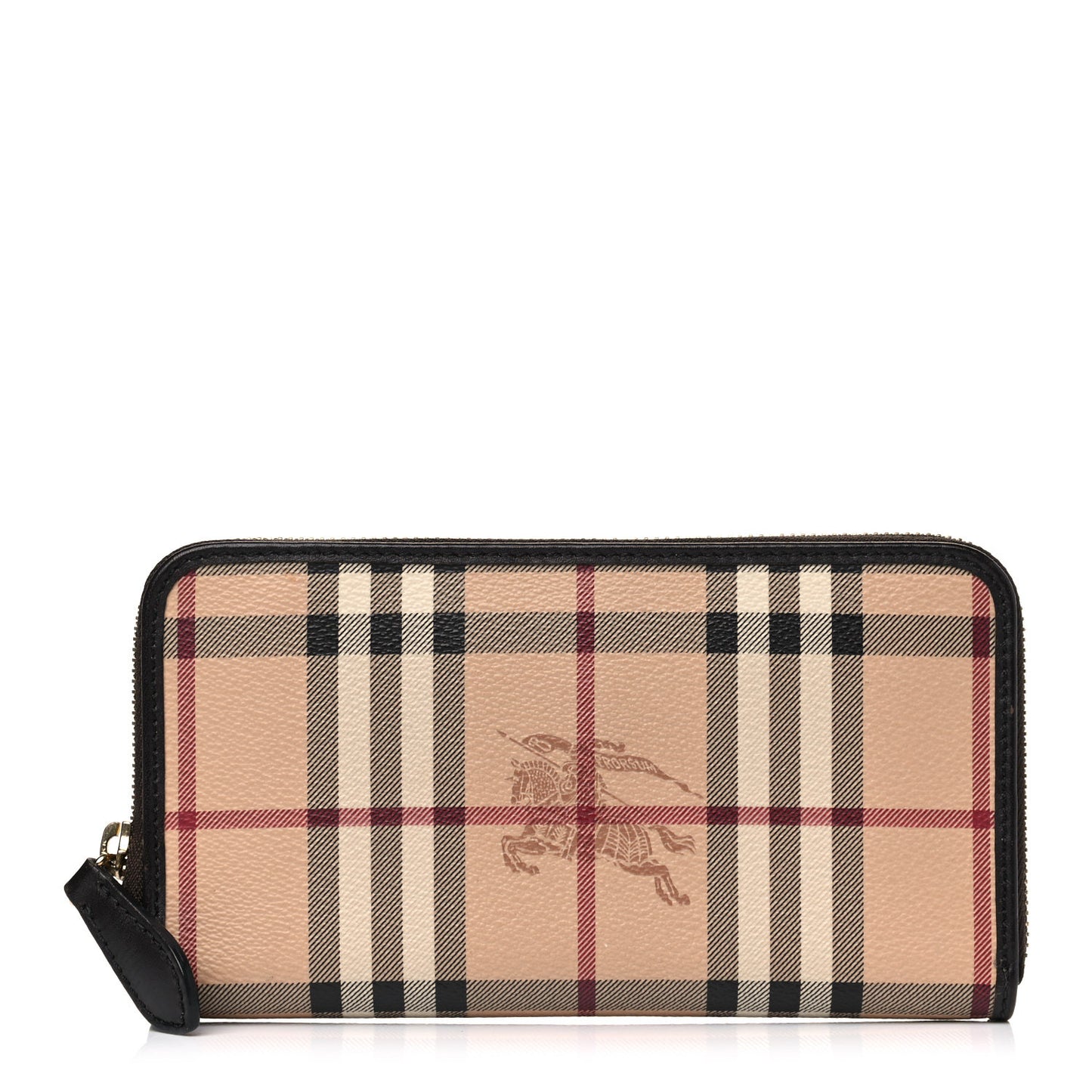 Haymarket Check Large Ziggy Zip Around Wallet Chocolate