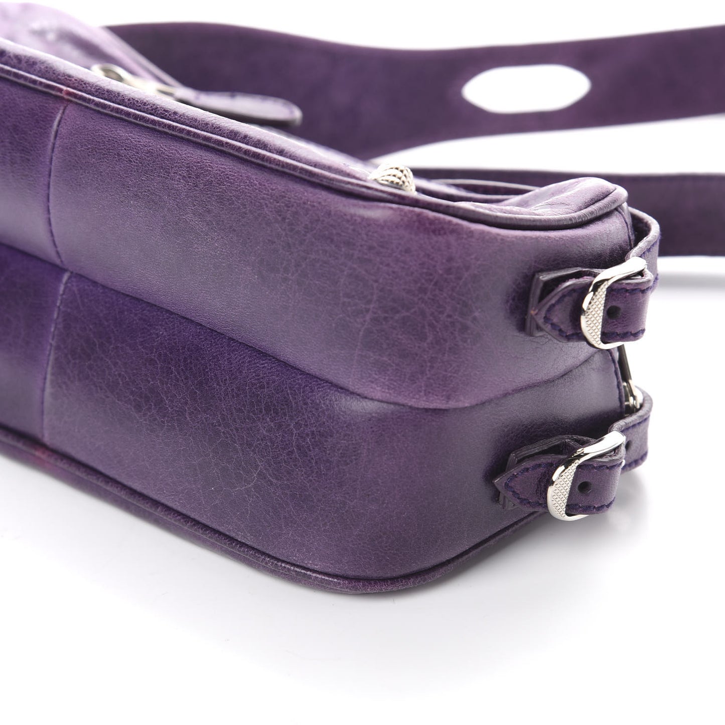 Agneau Giant 12 Silver Hardware Chic Bag Sapphire
