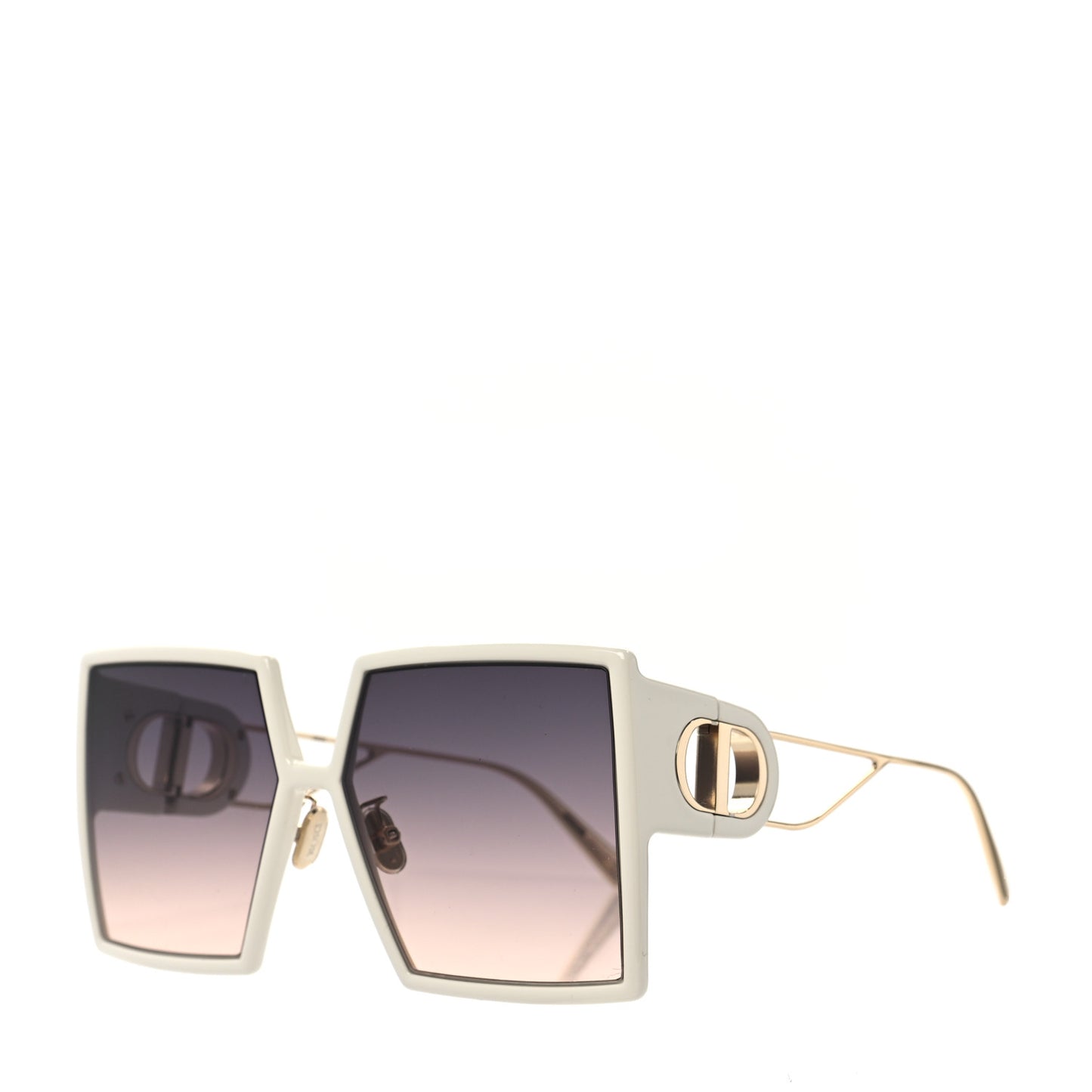 Square 30 Montaigne Sunglasses White