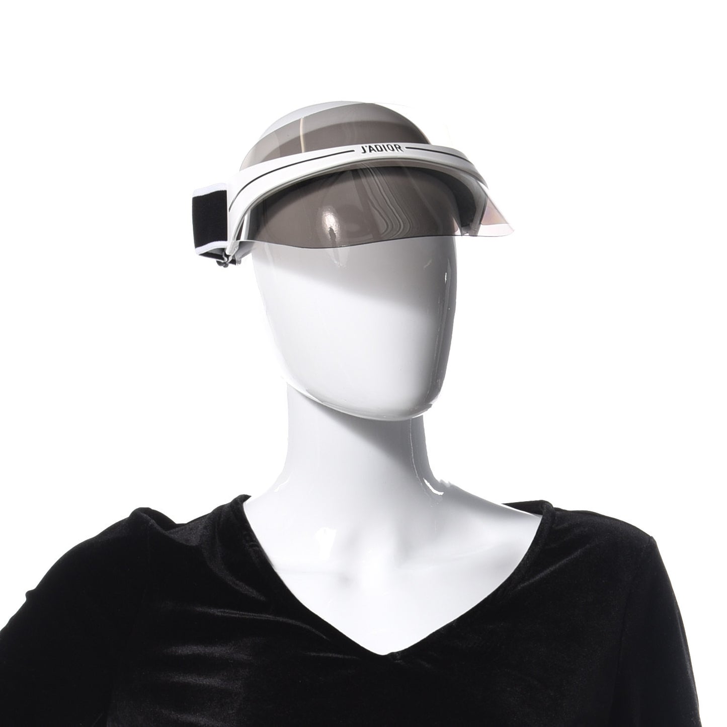 Mirrored DiorClub1 Sun Visor Silver