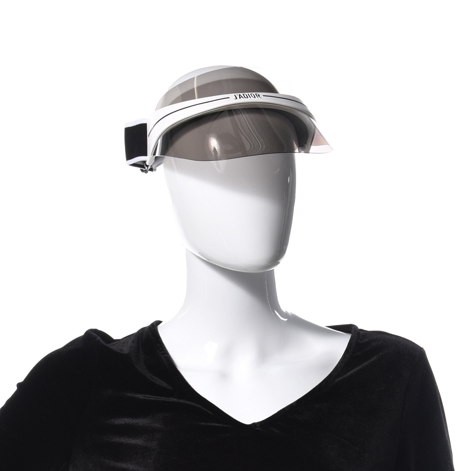 Christian Dior Mirrored DiorClub1 Sun Visor Silver 3 of 8