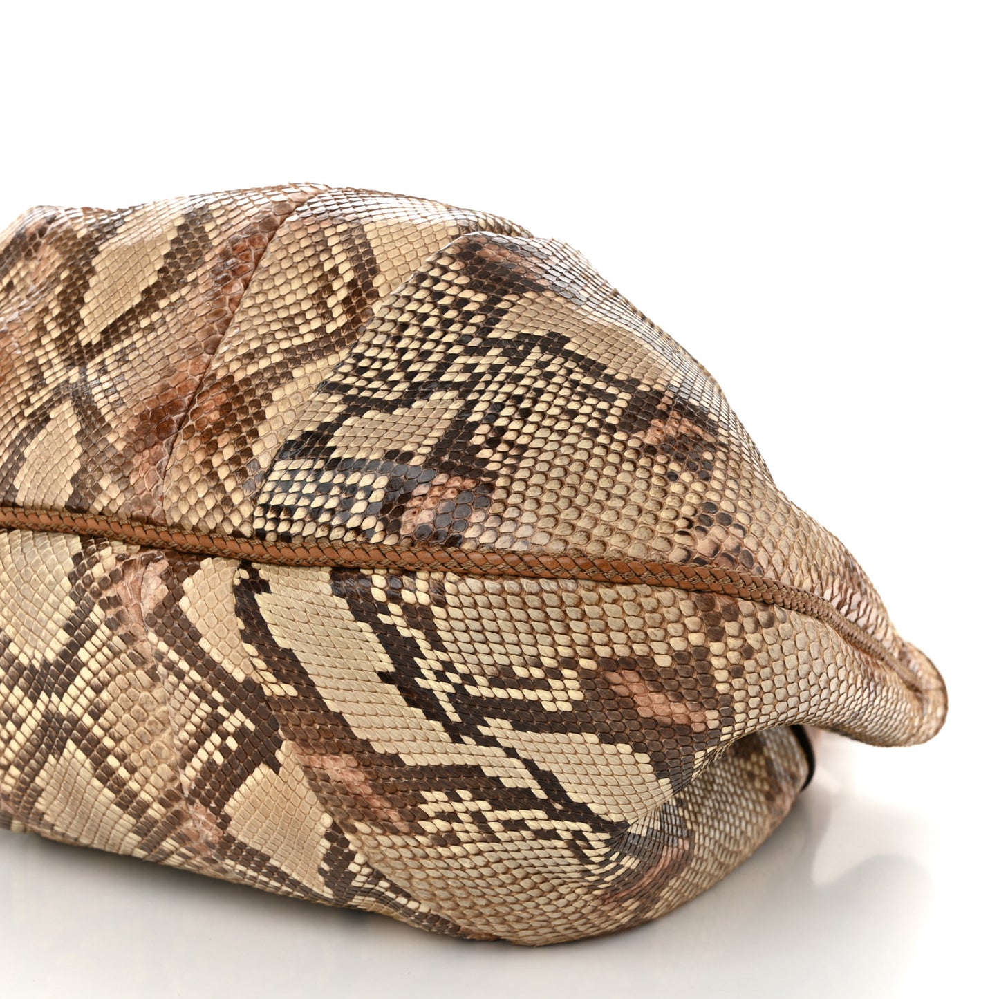 Python Medium Marrakech Shoulder Bag Beige