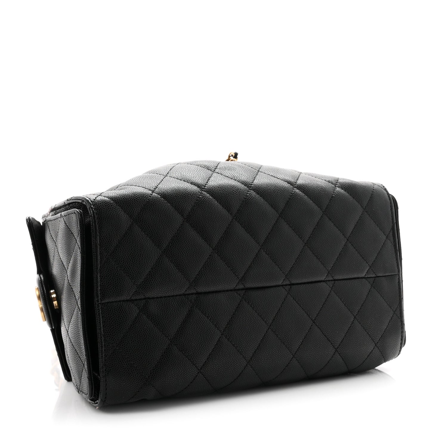 Caviar Quilted Small Chanel 25 Handbag Black