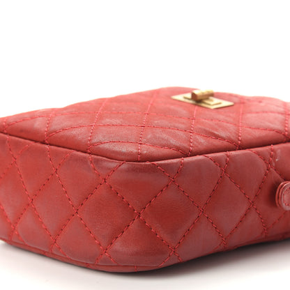 Chanel Iridescent Calfskin Quilted Reissue Camera Case Red 8 of 11