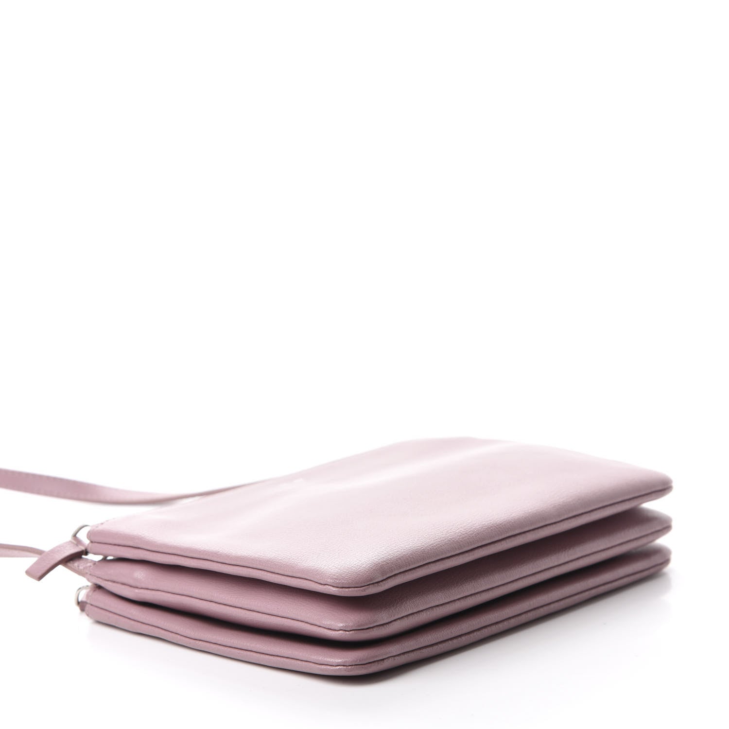 Celine Lambskin Small Trio Crossbody Bag Antique Rose 4 of 11
