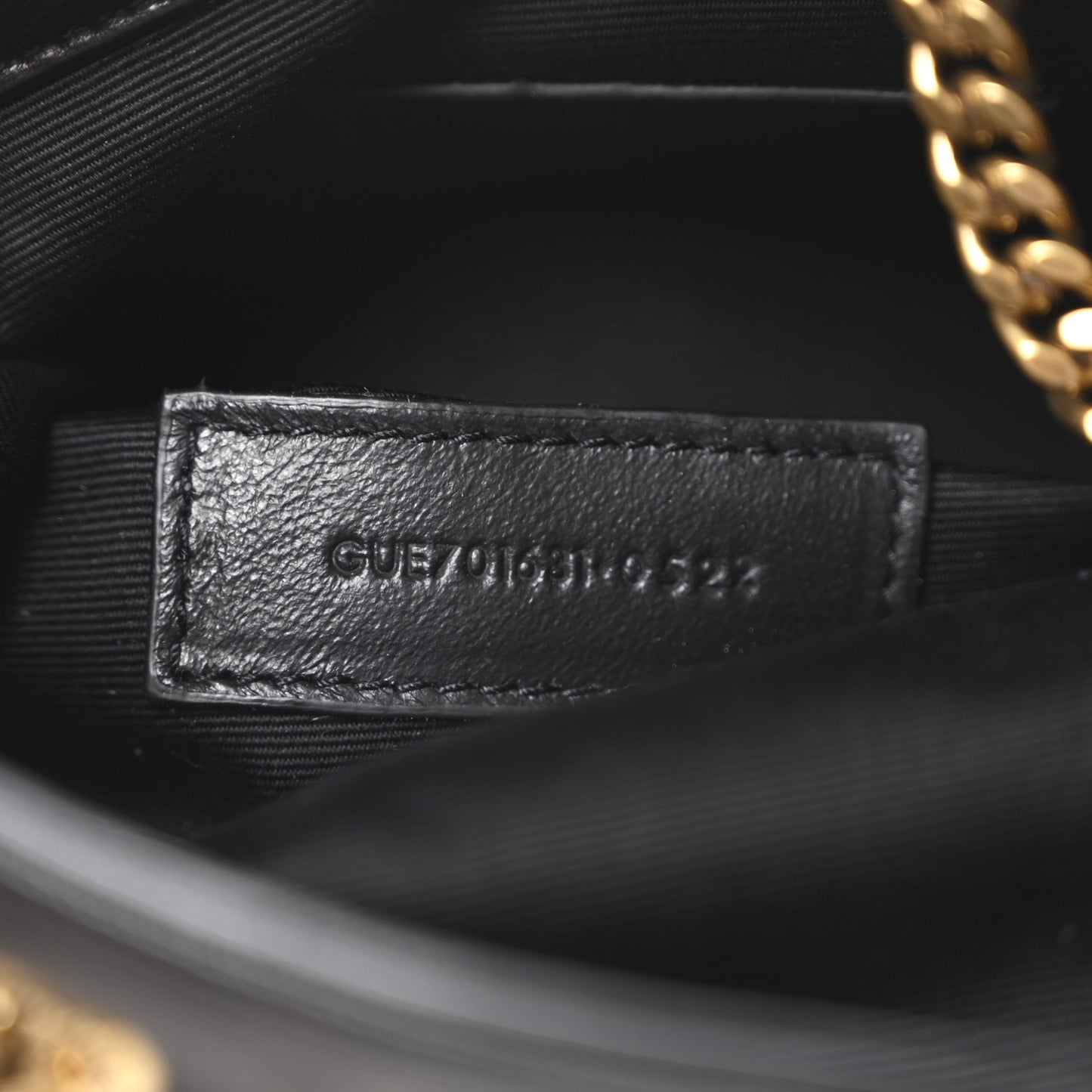 Lambskin Matelasse Monogram Joe Nano Bucket Bag Black