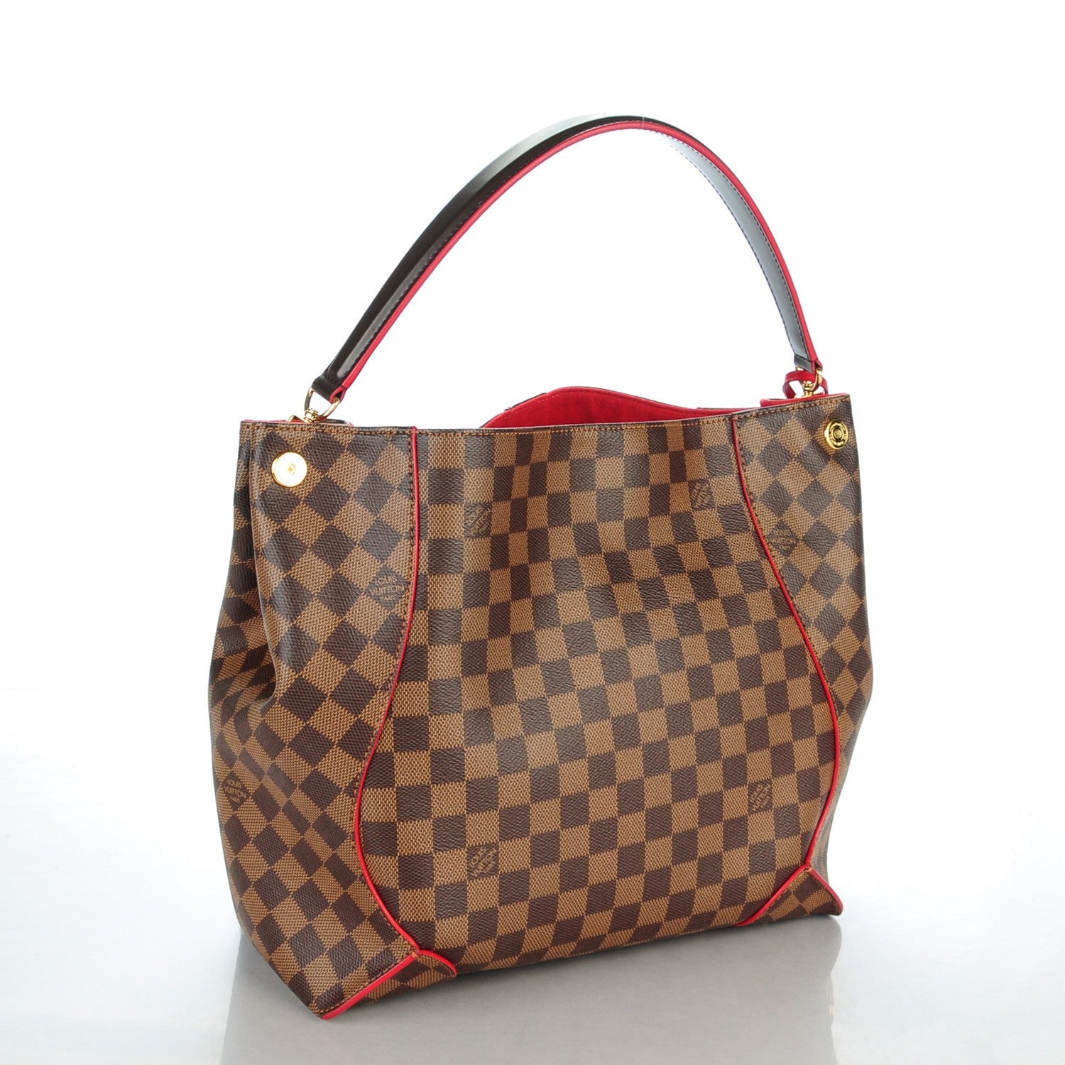 Louis Vuitton Damier Ebene Caissa Hobo Cherry 3 of 7