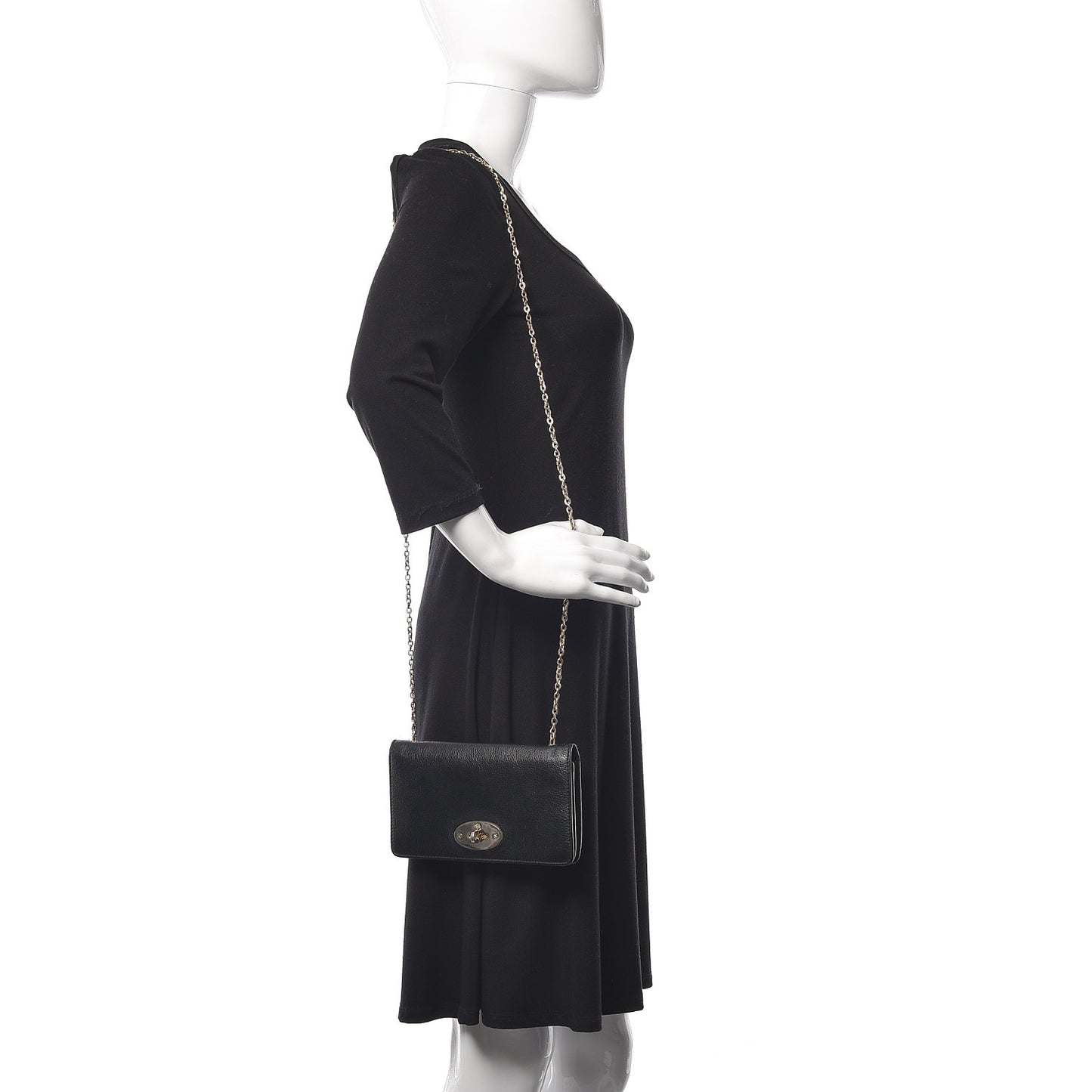 Grainy Print Bayswater Clutch Wallet Black