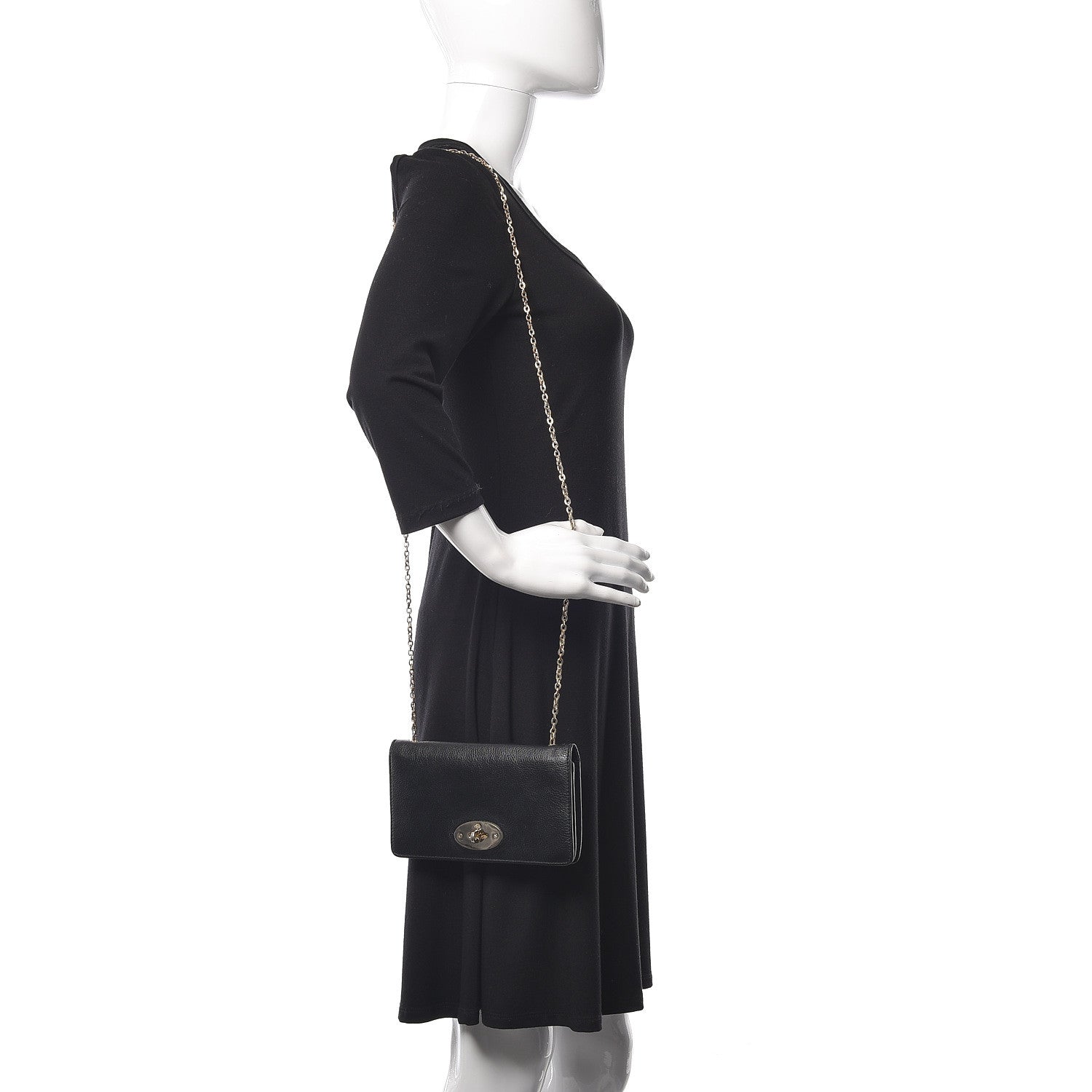 Mulberry Grainy Print Bayswater Clutch Wallet Black 2 of 13