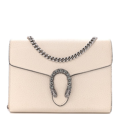 Gucci Dollar Calfskin Mini Dionysus Chain Wallet Mystic White 1 of 19