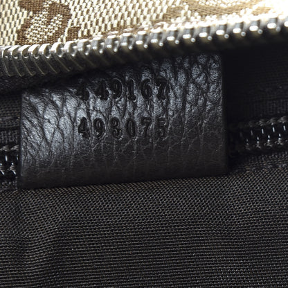 Gucci Monogram Dollar Calfskin Boston Duffle Bag Beige Ebony Testa di Moro Marrone Scuro 9 of 11